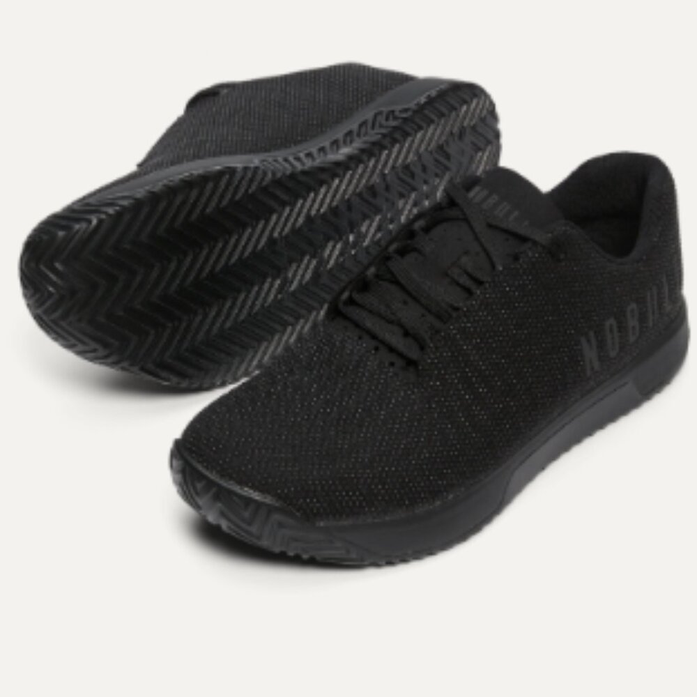 NOBULL Women’s All-Black Knit Training Shoes LIKE NEW